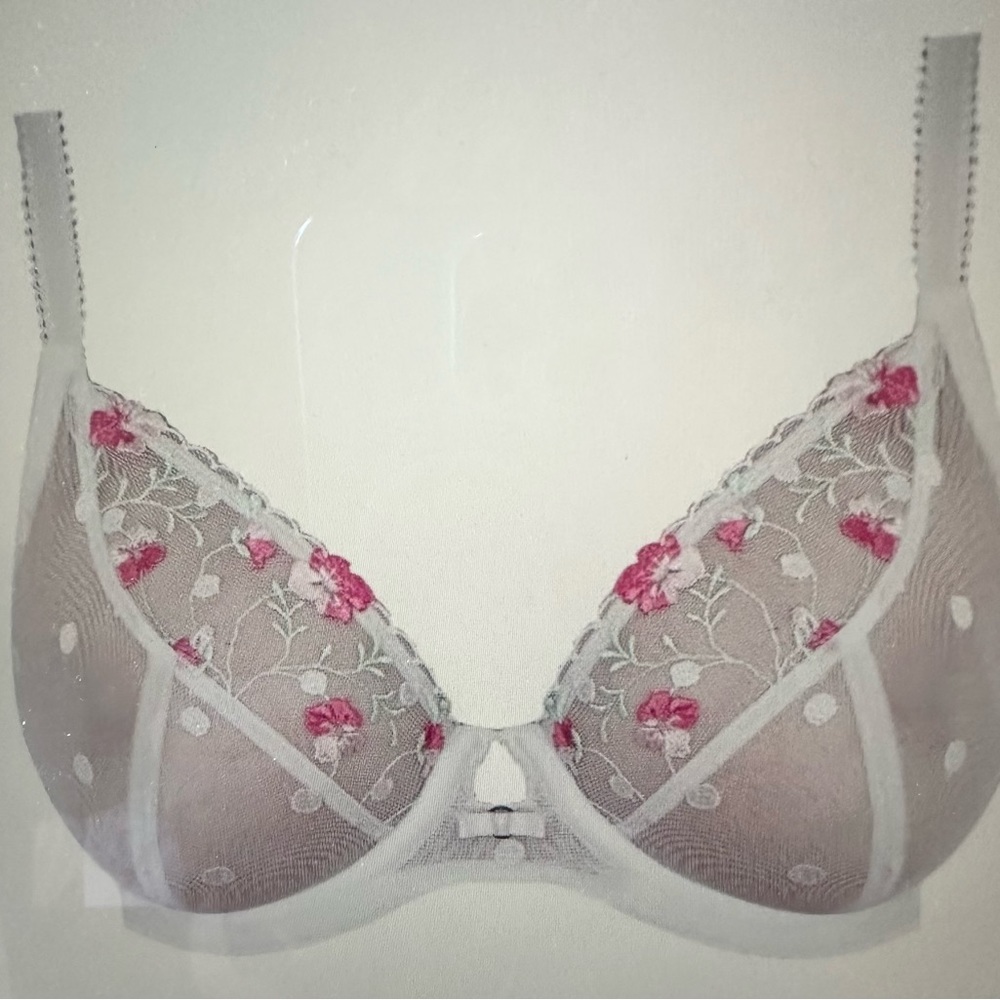 Freya Women’s Awakening Underwire Plunge Bra White 34G NWOT